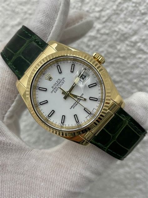 orologio rolex donna a carica cinturino in pelle|Rolex Datejust Cinturino in Pelle .